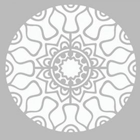 Artikel ST-467 Cyberpunk Mandala Stencil Tasarımı 30x30 cm Kanvas Tablo