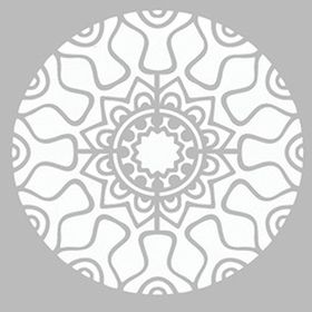 Artikel ST-467 Cyberpunk Mandala Stencil Tasarımı 30x30 cm Kanvas Tablo
