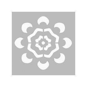 Artikel ST-468 Basit Mandala 4 Stencil Tasarımı 30x30 cm Kanvas Tablo