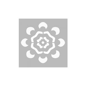 Artikel ST-468 Basit Mandala 4 Stencil Tasarımı 30x30 cm Kanvas Tablo
