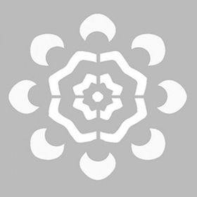 Artikel ST-468 Basit Mandala 4 Stencil Tasarımı 30x30 cm Kanvas Tablo