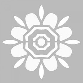 Artikel ST-469 Basit Mandala 5 Stencil Tasarımı 30x30 cm Kanvas Tablo