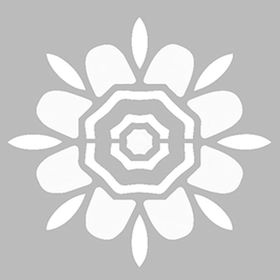 Artikel ST-469 Basit Mandala 5 Stencil Tasarımı 30x30 cm Kanvas Tablo
