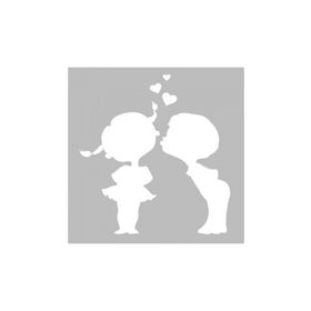 Artikel ST-472 Çocuklar Stencil Tasarımı 30x30 cm Kanvas Tablo