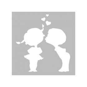 Artikel ST-472 Çocuklar Stencil Tasarımı 30x30 cm Kanvas Tablo