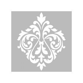 Artikel ST-478 Damask 5 Stencil Tasarımı 30x30 cm Kanvas Tablo