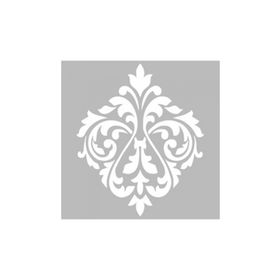 Artikel ST-478 Damask 5 Stencil Tasarımı 30x30 cm Kanvas Tablo