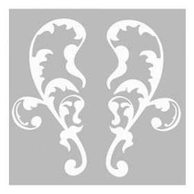 Artikel ST-481 Damask 8 Stencil Tasarımı 30x30 cm Kanvas Tablo