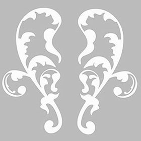 Artikel ST-481 Damask 8 Stencil Tasarımı 30x30 cm Kanvas Tablo