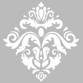 Artikel ST-484 Damask 11 Stencil Tasarımı 30x30 cm Kanvas Tablo