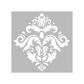 Artikel ST-484 Damask 11 Stencil Tasarımı 30x30 cm Kanvas Tablo