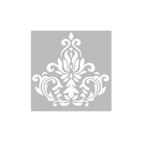 Artikel ST-485 Damask 12 Stencil Tasarımı 30x30 cm Kanvas Tablo