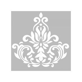 Artikel ST-485 Damask 12 Stencil Tasarımı 30x30 cm Kanvas Tablo