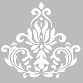 Artikel ST-485 Damask 12 Stencil Tasarımı 30x30 cm Kanvas Tablo