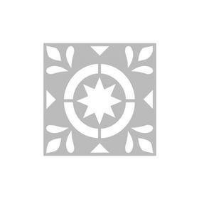 Artikel ST-488 Karo 37 Stencil Tasarımı 30x30 cm Kanvas Tablo