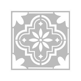 Artikel ST-489 Karo 38 Stencil Tasarımı 30x30 cm Kanvas Tablo