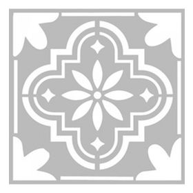 Artikel ST-489 Karo 38 Stencil Tasarımı 30x30 cm Kanvas Tablo
