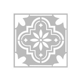 Artikel ST-489 Karo 38 Stencil Tasarımı 30x30 cm Kanvas Tablo