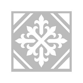 Artikel ST-490 Karo 39 Stencil Tasarımı 30x30 cm Kanvas Tablo