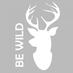 Artikel ST-494 Be Wild Stencil Tasarımı 30x30 cm Kanvas Tablo