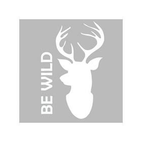 Artikel ST-494 Be Wild Stencil Tasarımı 30x30 cm Kanvas Tablo