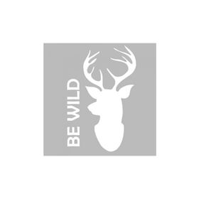 Artikel ST-494 Be Wild Stencil Tasarımı 30x30 cm Kanvas Tablo