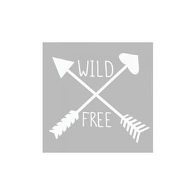 Artikel ST-497 Wild Free 1 Stencil Tasarımı 30x30 cm Kanvas Tablo
