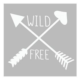 Artikel ST-497 Wild Free 1 Stencil Tasarımı 30x30 cm Kanvas Tablo