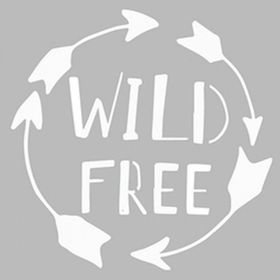 Artikel ST-498 Wild Free 2 Stencil Tasarımı 30x30 cm Kanvas Tablo