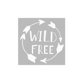 Artikel ST-498 Wild Free 2 Stencil Tasarımı 30x30 cm Kanvas Tablo