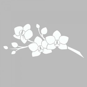 Artikel ST-508 Orkide Dalı Stencil Tasarımı 30x30 cm Kanvas Tablo