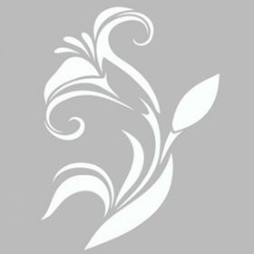 Artikel ST-510 Damask Zambak 2 Stencil Tasarımı 30x30 cm Kanvas Tablo