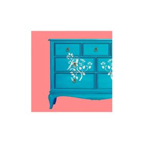Artikel ST-528 Dalda Kuş Stencil Tasarımı 30x30 cm Kanvas Tablo