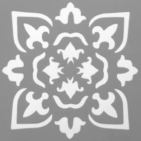 Artikel ST-542 Karo 42 Stencil Tasarımı 30x30 cm Kanvas Tablo