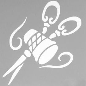 Artikel ST-544 İğne İplik Stencil Tasarımı 30x30 cm Kanvas Tablo