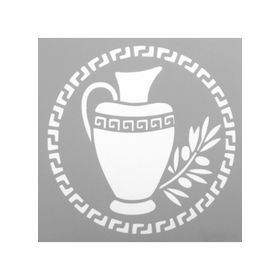 Artikel ST-549 Sürahi Stencil Tasarımı 30x30 cm Kanvas Tablo