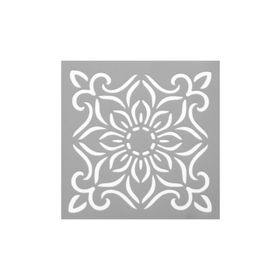 Artikel ST-551 Karo 43 Stencil Tasarımı 30x30 cm Kanvas Tablo