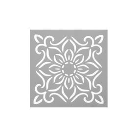 Artikel ST-551 Karo 43 Stencil Tasarımı 30x30 cm Kanvas Tablo