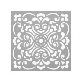 Artikel ST-552 Karo 44 Stencil Tasarımı 30x30 cm Kanvas Tablo