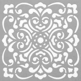 Artikel ST-552 Karo 44 Stencil Tasarımı 30x30 cm Kanvas Tablo