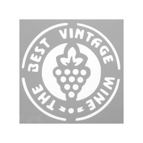 Artikel ST-554 Vintage Wine Stencil Tasarımı 30x30 cm Kanvas Tablo