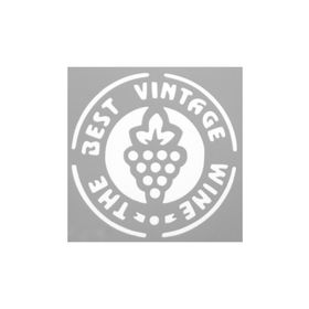 Artikel ST-554 Vintage Wine Stencil Tasarımı 30x30 cm Kanvas Tablo