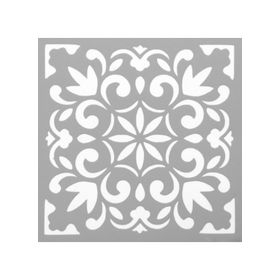 Artikel ST-556 Karo 46 Stencil Tasarımı 30x30 cm Kanvas Tablo