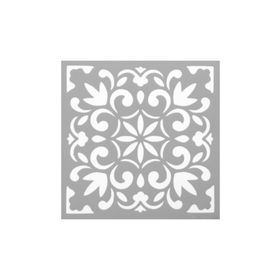 Artikel ST-556 Karo 46 Stencil Tasarımı 30x30 cm Kanvas Tablo
