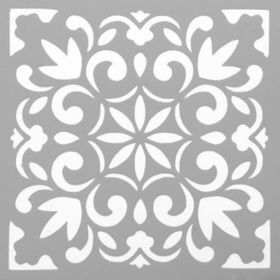 Artikel ST-556 Karo 46 Stencil Tasarımı 30x30 cm Kanvas Tablo
