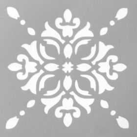 Artikel ST-559 Karo 47 Stencil Tasarımı 30x30 cm Kanvas Tablo