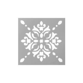 Artikel ST-559 Karo 47 Stencil Tasarımı 30x30 cm Kanvas Tablo