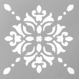 Artikel ST-559 Karo 47 Stencil Tasarımı 30x30 cm Kanvas Tablo