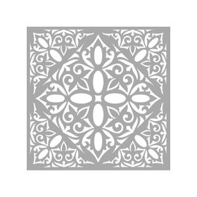 Artikel ST-564 Karo 49 Stencil Tasarımı 30x30 cm Kanvas Tablo