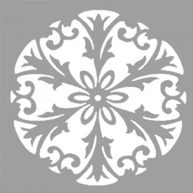 Artikel ST-575 Mandala 20 Stencil Tasarımı 30x30 cm Kanvas Tablo